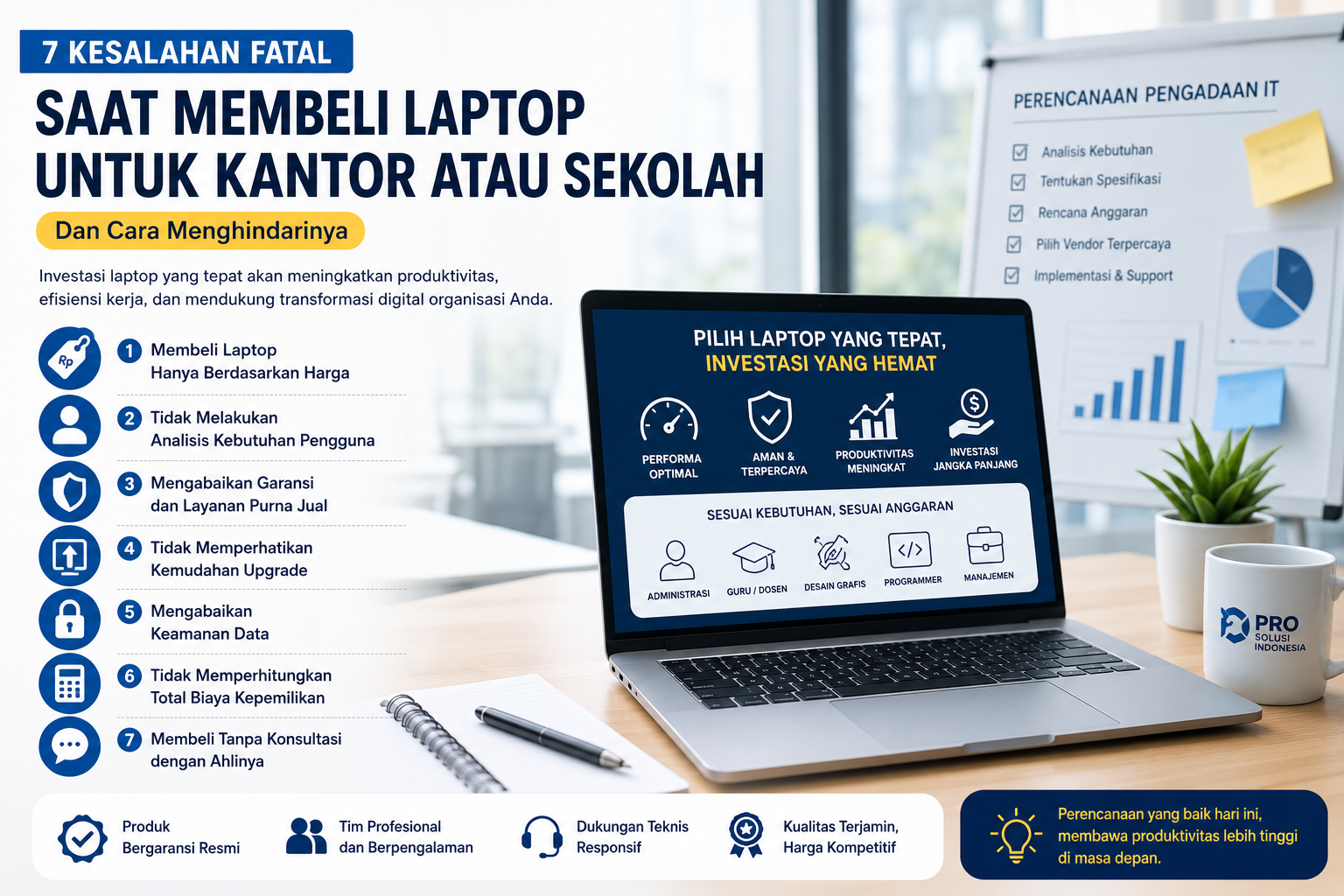 7 Kesalahan Fatal Saat Membeli Laptop untuk Kantor atau Sekolah (Dan Cara Menghindarinya)