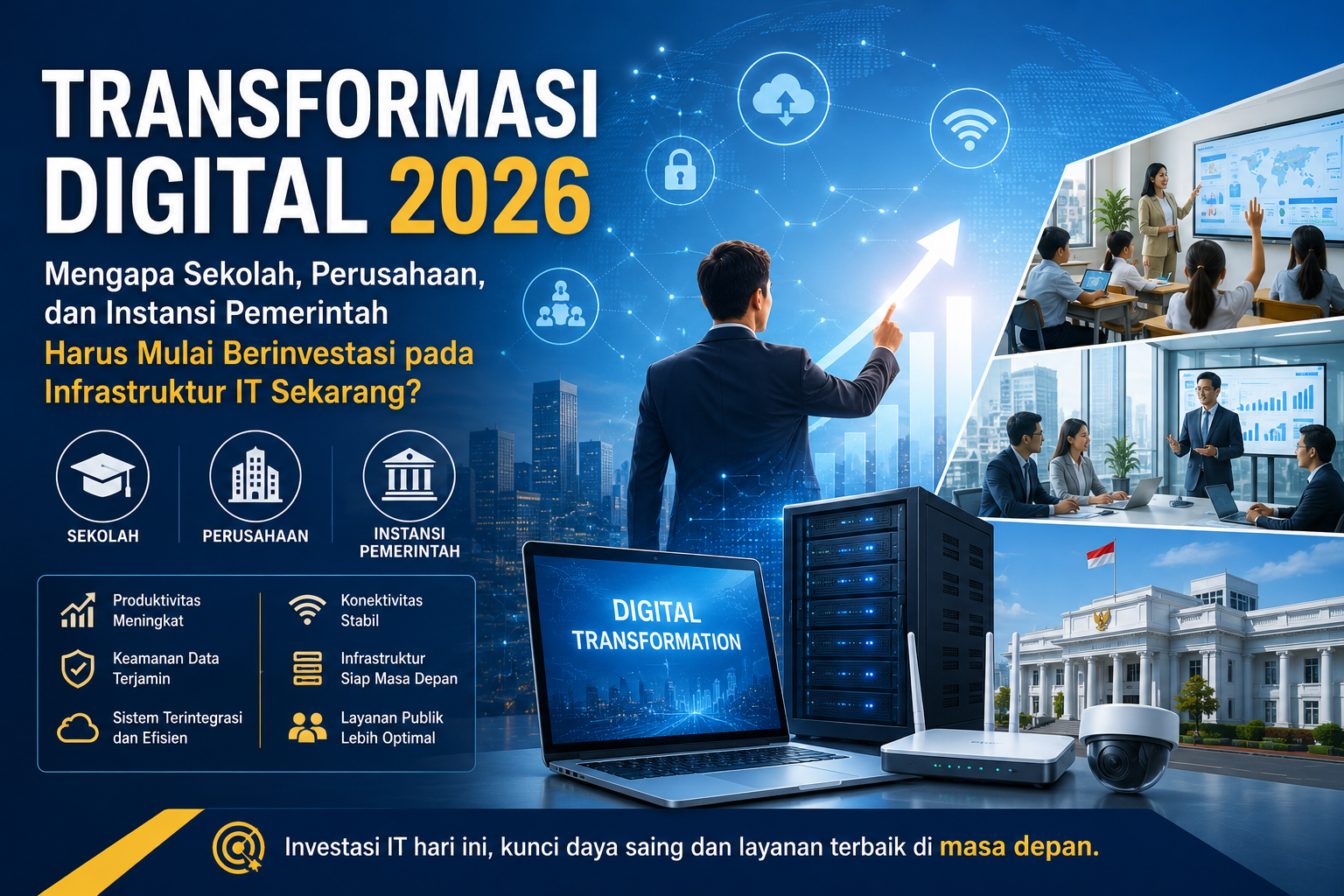 Transformasi Digital 2026: Mengapa Sekolah, Perusahaan, dan Instansi Pemerintah Harus Mulai Berinvestasi pada Infrastruktur IT Sekarang?
